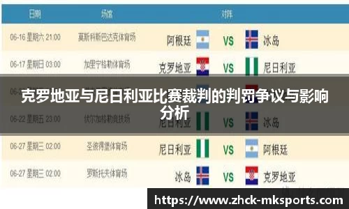 克罗地亚与尼日利亚比赛裁判的判罚争议与影响分析